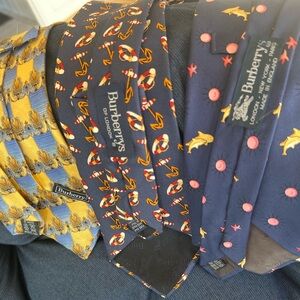 3 Burberry silk tie